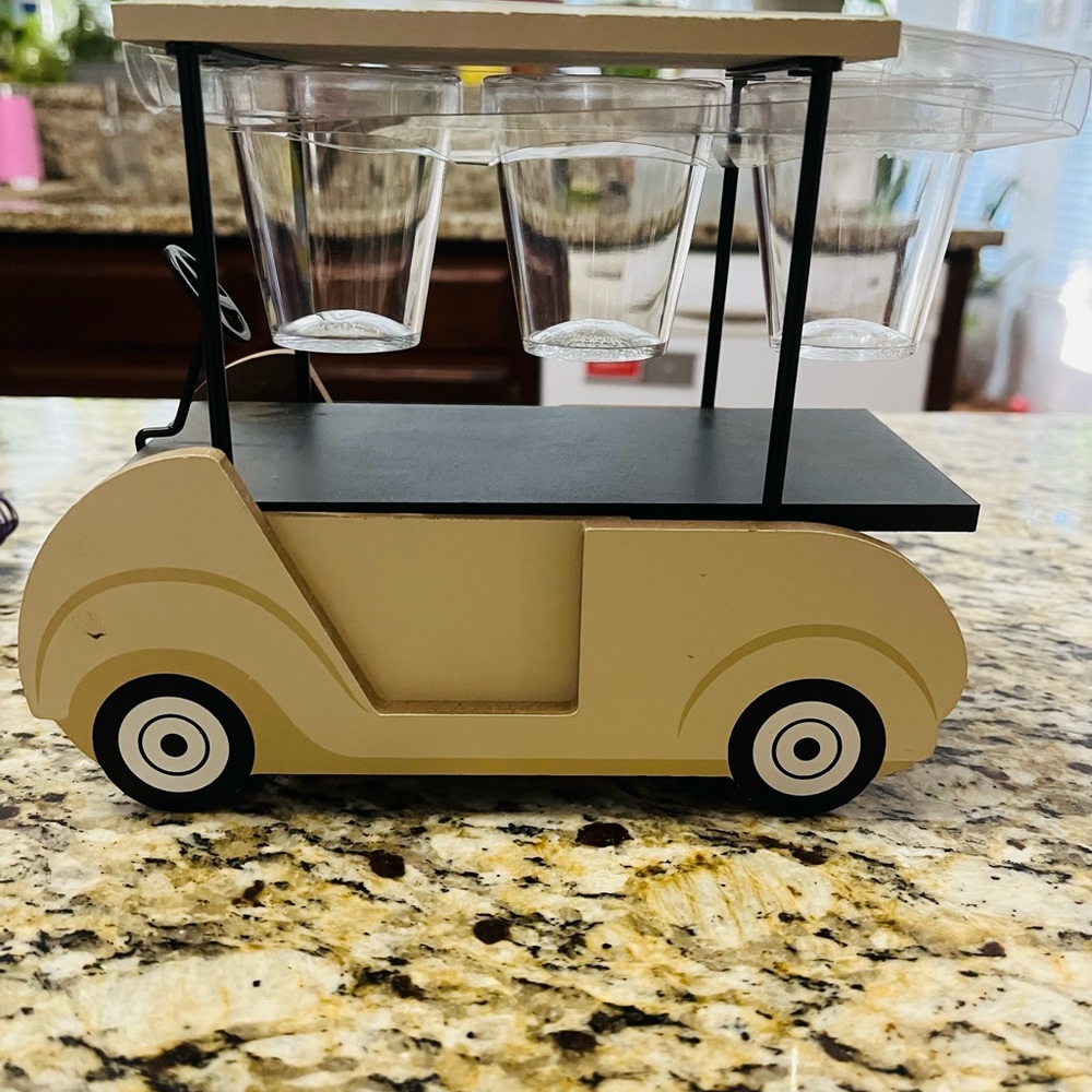 Tan Golf Cart Drink Holder